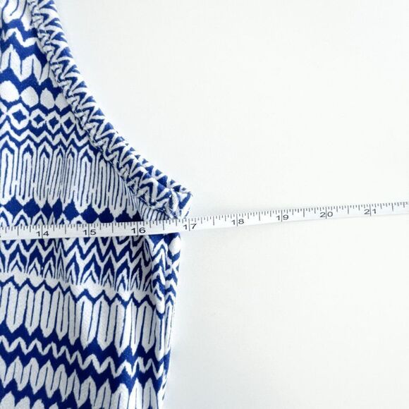 Banana Republic Blue And White Aztec Print Sundress Size Medium - Picture 6 of 8